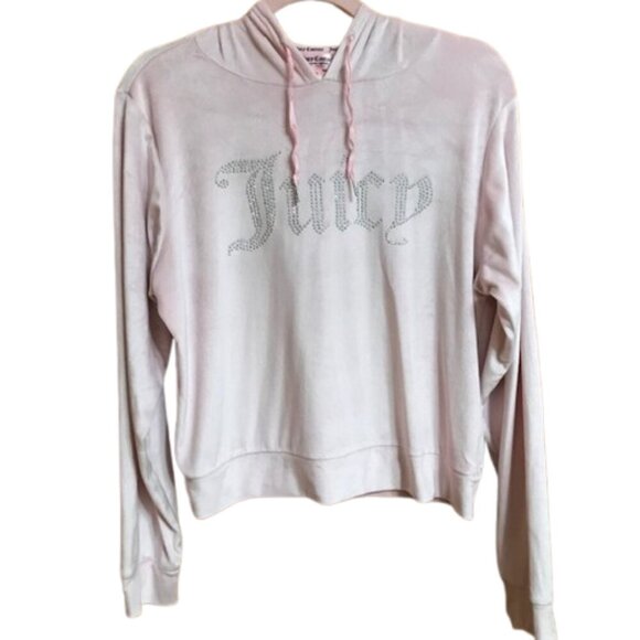 Juicy Couture Sleepwear Women's Pink Pajama Hoodie Velour Set size X-Large - Picture 6 of 14